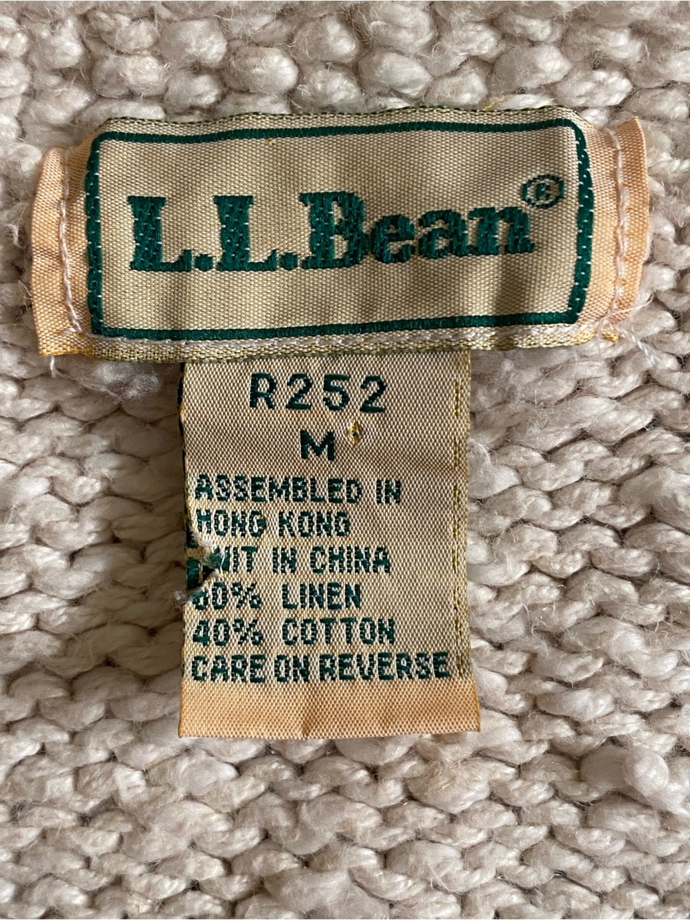 L.L. Bean Vintage Linen Blend Floral Cardigan - Picture 3 of 16